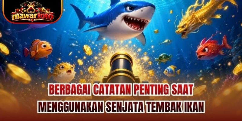 Berbagai catatan penting saat menggunakan senjata tembak ikan
