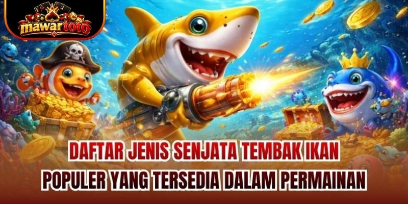 Daftar jenis senjata tembak ikan populer yang tersedia dalam permainan