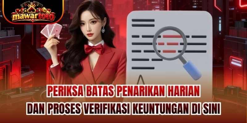 Periksa batas penarikan harian dan proses verifikasi keuntungan di sini