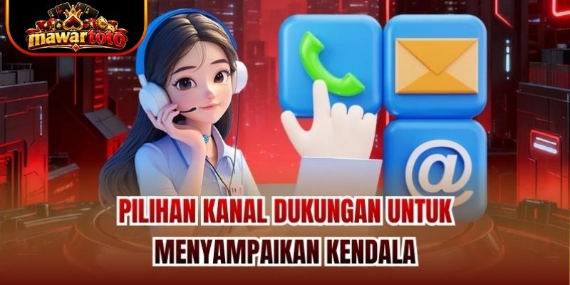 Pilihan Kanal Dukungan untuk Menyampaikan Kendala